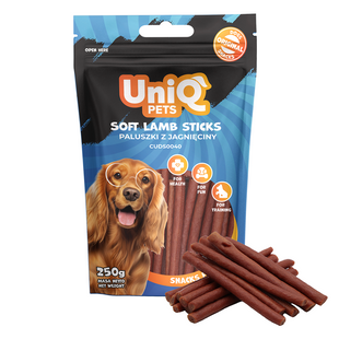 Лакомство для собак UniQ PETS Мягкие палочки из ягненка, 250 г