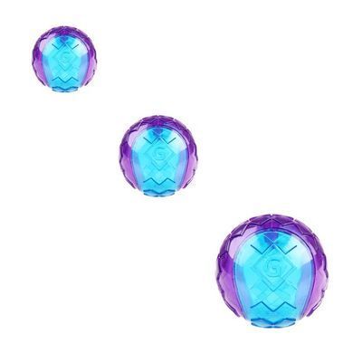Іграшка для Собак Gigwi Ball М'яч з пищалкою, синьо-фіолетовий, Small
