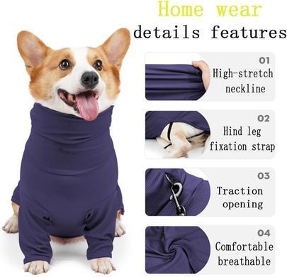 Пижама/попона для собак Derby Breathable Pet Recovery Suite, Pink, 65-72 см, 88-105 см, 3XL