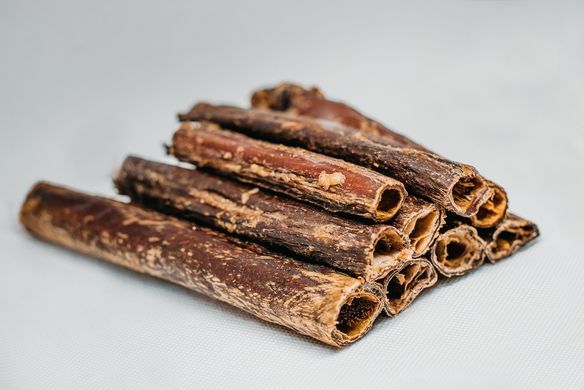 Ласощі для собак Стравохід яловичий (ніжні протеїнові смужки), яловичина, 100 г, Малые, Середні