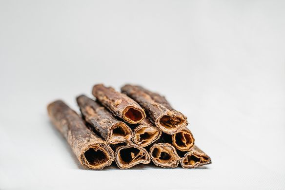 Ласощі для собак Стравохід яловичий (ніжні протеїнові смужки), яловичина, 100 г, Малые, Середні