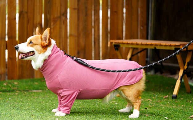 Пижама/попона для собак Derby Breathable Pet Recovery Suite, Pink, 65-72 см, 88-105 см, 3XL