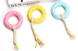 Жевательная игрушка для собак Derby Ribbed ring with cotton rope, Розовый