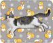 Охлаждающий коврик для собак и кошек Grey Corgi Summer Cooling Mat, 60х90 см