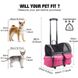 Рюкзак-візок для домашніх тварин SENFUL 3-In-1 Pet Trolley, Салатовый, 44х34х46/106 см