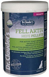 Дріжджові таблетки для шкіри і шерсті собак Dr.Clauder's Fell Active Hefe Pellets, 600 г, Пеллети