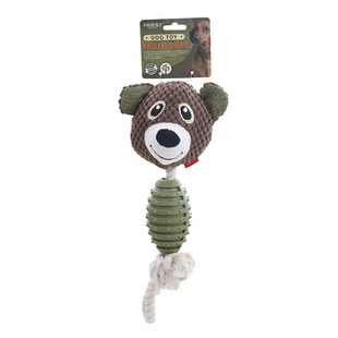 Мягкая игрушка для собак Derby Bear Shape TPR + Rope Dog Toy