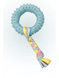 Жевательная игрушка для собак Derby Ribbed ring with cotton rope, Голубой