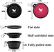Складна силіконова миска для собак Rest-Eazzzy Collapsible Bowls for Travel, Черный, 1 л