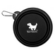 Складна силіконова миска для собак Rest-Eazzzy Collapsible Bowls for Travel, Черный, 1 л