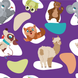 Многоразовая пеленка Pelushka Animals, 50х70 см
