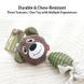 М'яка іграшка для собак Derby Bear Shape TPR + Rope Dog Toy
