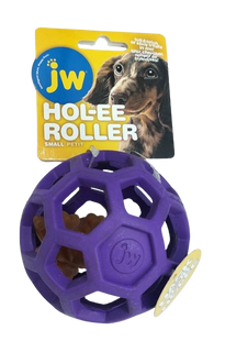 Игрушка для собак JW Hol-ee Roller с крокодилом Whimzees в середине, Фиолетовый, Medium