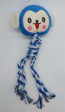 Мягкая игрушка Monkey с канатом, Синий, 1 шт.