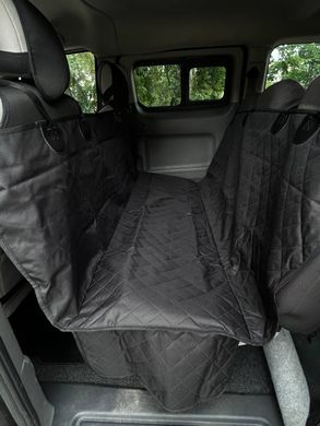 Водонепроникний чорний універсальний чохол для автомобільного сидіння для собак, 137х147 см