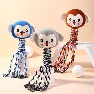 Мягкая игрушка Monkey с канатом, Синий, 1 шт.