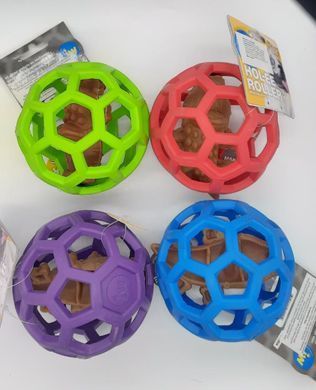 Игрушка для собак JW Hol-ee Roller с крокодилом Whimzees в середине, Фиолетовый, Medium