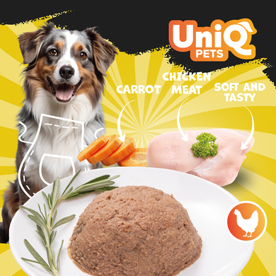 Консервы для собак UNIQ PETS DOG WET FOOD ROYAL CHICKEN с курицей, 375 г