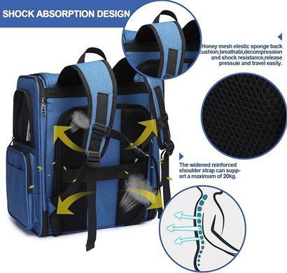 Рюкзак-переноска для домашних животных Voyager Pet LVT24015, Синий