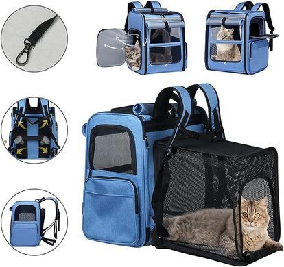 Рюкзак-переноска для домашних животных Voyager Pet LVT24015, Синий