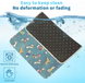Летняя охлаждающая подстилка для собак Derby Ice Silk Summer Pet Cooling Mat Dog Pattern - Blue, 85х120 см