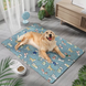 Летняя охлаждающая подстилка для собак Derby Ice Silk Summer Pet Cooling Mat Dog Pattern - Blue, 85х120 см