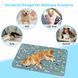 Летняя охлаждающая подстилка для собак Derby Ice Silk Summer Pet Cooling Mat Dog Pattern - Blue, 85х120 см