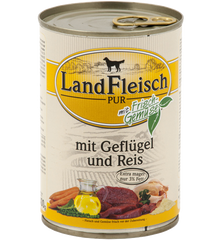 LandFleisch Adult Dog mit Geflugel und Reis (птица, рис) 400 г