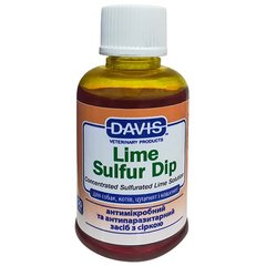 Антимикробное и антипаразитарное средство Davis Lime Sulfur Dip для собак и котов, 50 мл