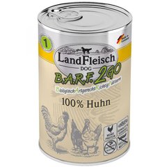 Консервы для собак Landfleisch B.A.R.F.2GO 100% chicken (с курицей), 400 г