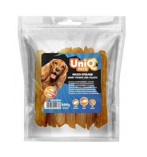 Мультивитаминное лакомство для собак UniQ PETS из сладкого картофеля и трески 500 г, 500 г