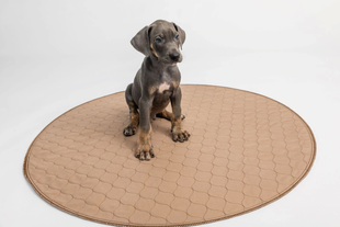 Водонепроницаемая круглая пеленка EZwhelp Brown Laminated Underpad, 90х90 см
