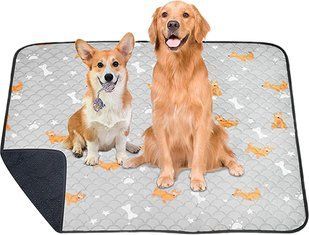 Многоразовая пеленка Derby Washable Reusable Dog Pee Pad PM002-2, Light Grey, 100х150 см