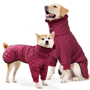 Теплая зимняя одежда для собак Wan Talk Winter Warm High Collar Dog Bordo Clothes с высоким воротником, 65 см, 80-93 см, 68 см, 3XL