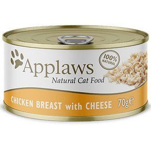 Консерви для котів Applaws Chicken Breast with Cheese in Broth з куркою і сиром, 70 г