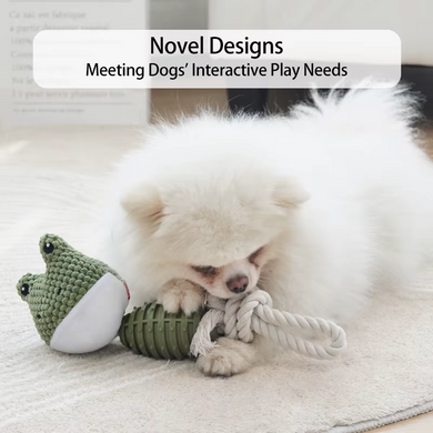 Мягкая игрушка для собак Derby Frog Shape TPR + Rope Dog Toy