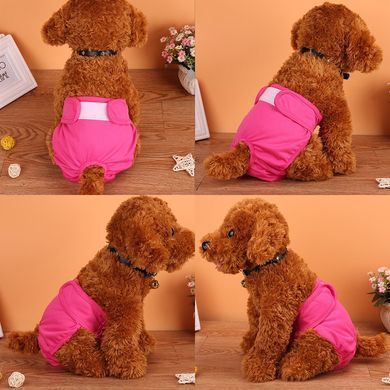 Многоразовый подгузник для сук Derby KS001 Rose Red, XL, 60-70 см