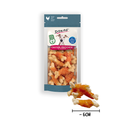 Лакомство для собак Dokas Кальциевые косточки с куриной грудкой, 75 г
