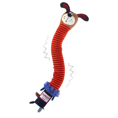 Іграшка для Собак Gigwi Crunchy Neck з хрусткими трансформуючоюся Шиєю і пищалкою Собака 30 см