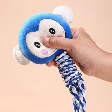 Мягкая игрушка Monkey с канатом, серый, 1 шт.