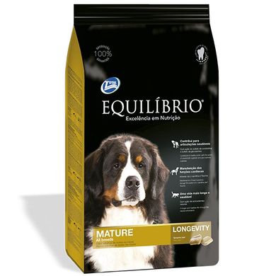 Сухий суперпреміум корм Equilibrio Mature All Breeds для літніх або малоактивних собак середніх і великих порід 15 кг