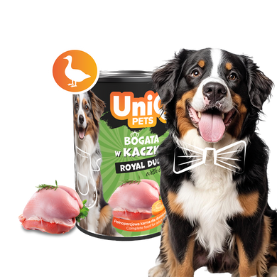 Консерви для собак UNIQ PETS DOG WET FOOD ROYAL DUCK з качкою, 375 г