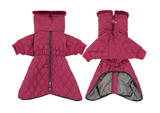Теплая зимняя одежда для собак Wan Talk Winter Warm High Collar Dog Bordo Clothes с высоким воротником, 65 см, 80-93 см, 68 см, 3XL