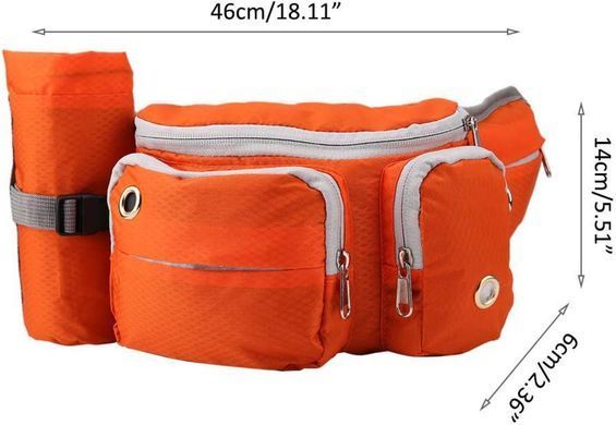 Поясная сумка для выгула собак Voyager Pet LVC809 Orange с держателем для бутылки