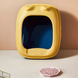 Туалет для котів з лопаткою Derby Plastic Cat Litter Box, yellow-blue, Синий, 43х34х20 см
