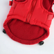 Зимний жилет для собак с капюшоном и мехом Derby Red/Blue, 24 см, 34 см, 24 см, S