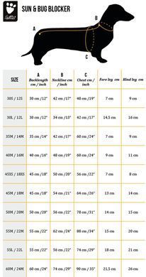 Комбінезон для собак Hurtta Sun&Bug Blocker для захисту від комах і сонця, 30 см, 42 см, 34 см, M
