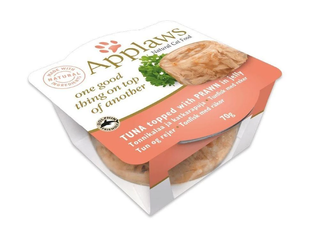 Консерви для котів Applaws Tuna with Prawn Layer pot з тунцем та креветками, 70 г