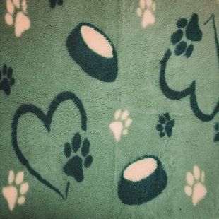 Килимок для собак Vetbed "Dog Love", Зелений, 80х100 см