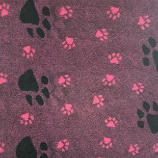 Килимок для собак Vetbed Small Paws малиновий, 80х100 см